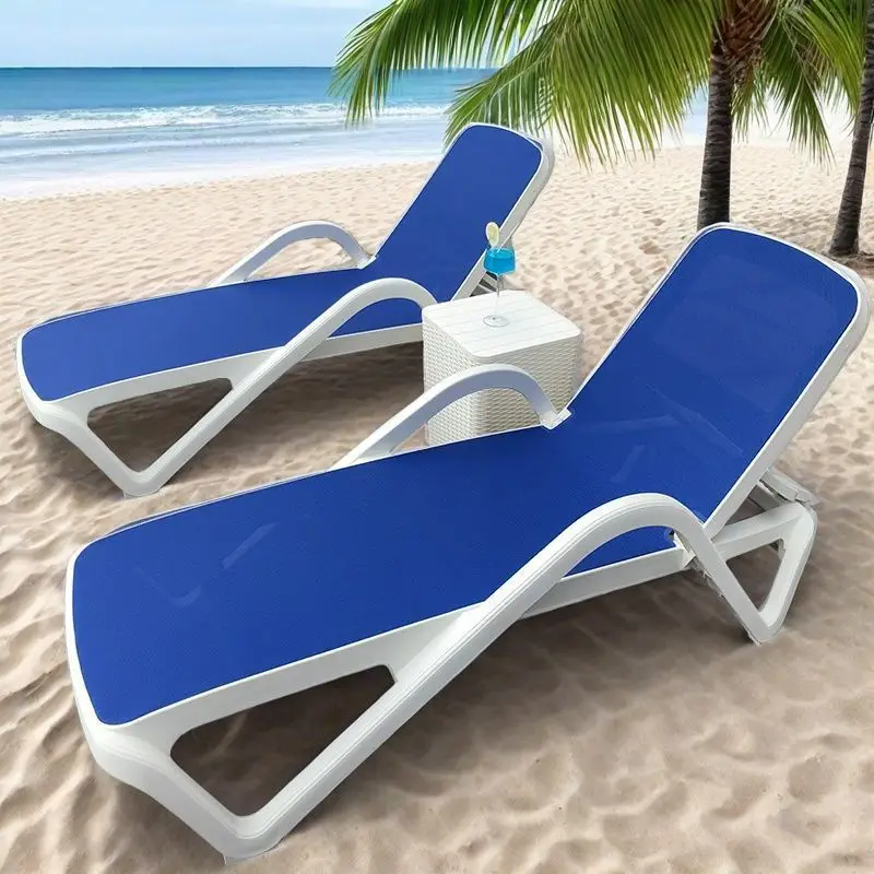 Outdoor plastic beach chair hot spring hotel swimming pool leisure outdoor bed