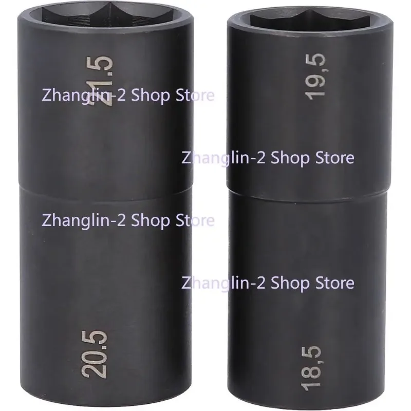 18.5mm & 19.5mm for Ford Wheel Nut Withdrawal Double Ended Damaged Wheel Nut Cap Removal Impact Socket Tool Tire Sleeve Tool