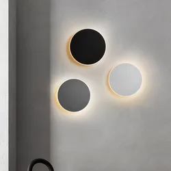10w/15w/20w New Nordic LED Wall Lamps House Round Wall Lighting Living Hallyway Light Fixtures Bedroom Sconce Bedside Wall Light