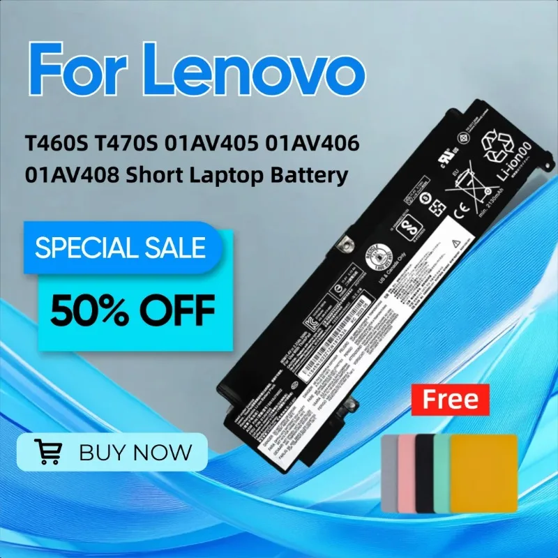 

For Lenovo T460S T470S 01AV405 01AV406 01AV408 Short Laptop Battery Give Away A Mouse Pad