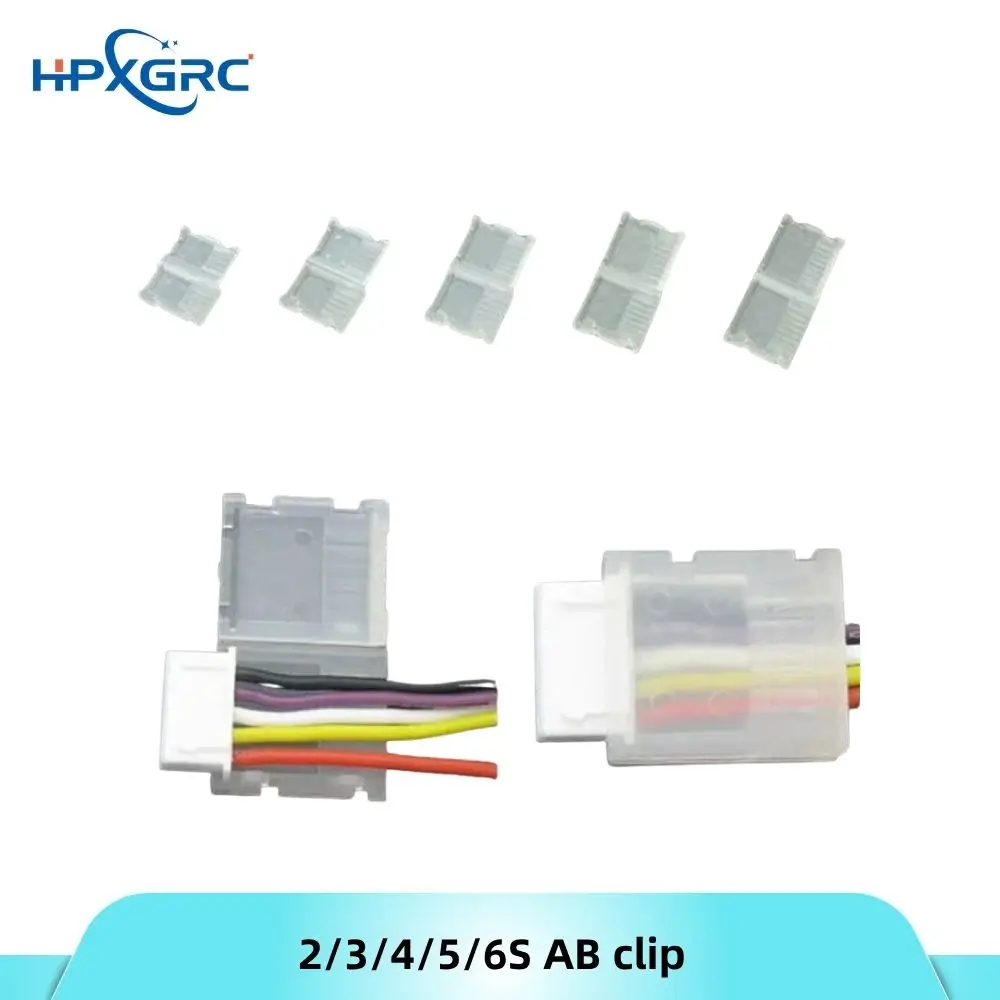 HPXGRC 2S 3S 4S 5S 6S JST-XH Balanced Head Protection AB Clip Balance Plug Savers for Rc Lipo Battery Parts