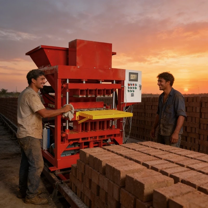 Heavy Duty Industrial Automatic Brick Making Machine Large Scale Cement Concrete Block Production for Paving