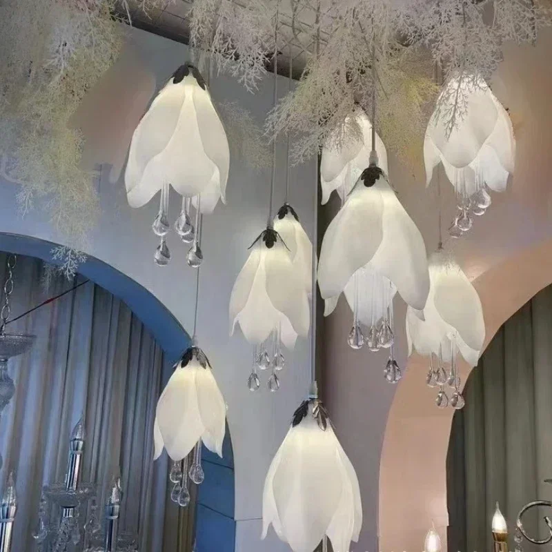 Wedding Decor Ceiling Chandelier LED Creative Stage Ceiling Lamps for Christmas Wedding Birthday Party Decoration Lights