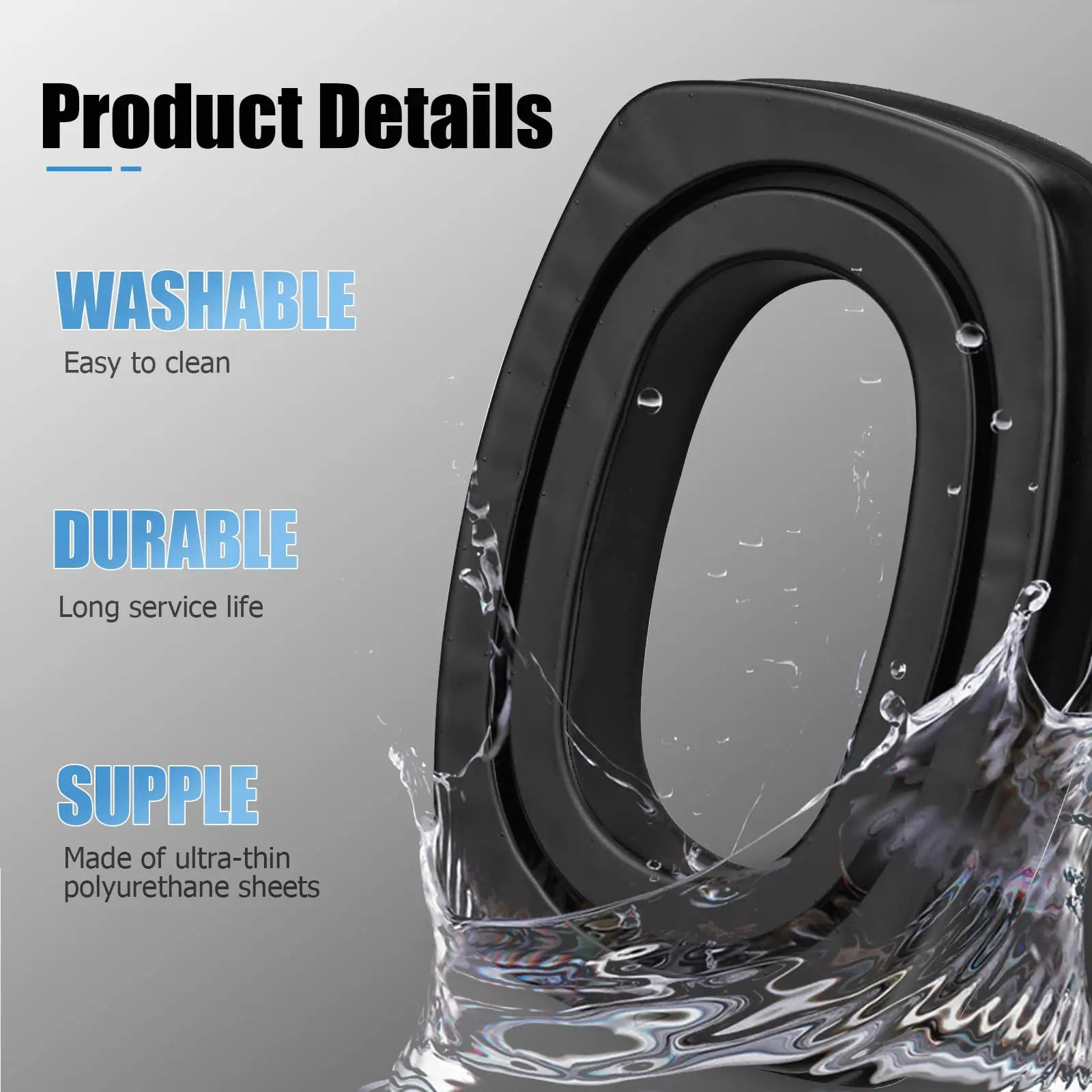 3M 펠터/하워드 라이트/워커스 레이저 청력 보호 헤드셋용 젤 교체 이어패드 소음 방지 사격용 귀마개