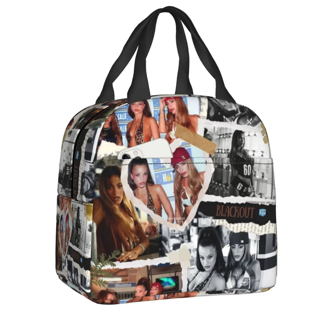 

Термосумки для обедов с изображением аргентинской певицы Эмилии Мернес, для школы, офиса, портативные, термоизолированные, для женщин и детей