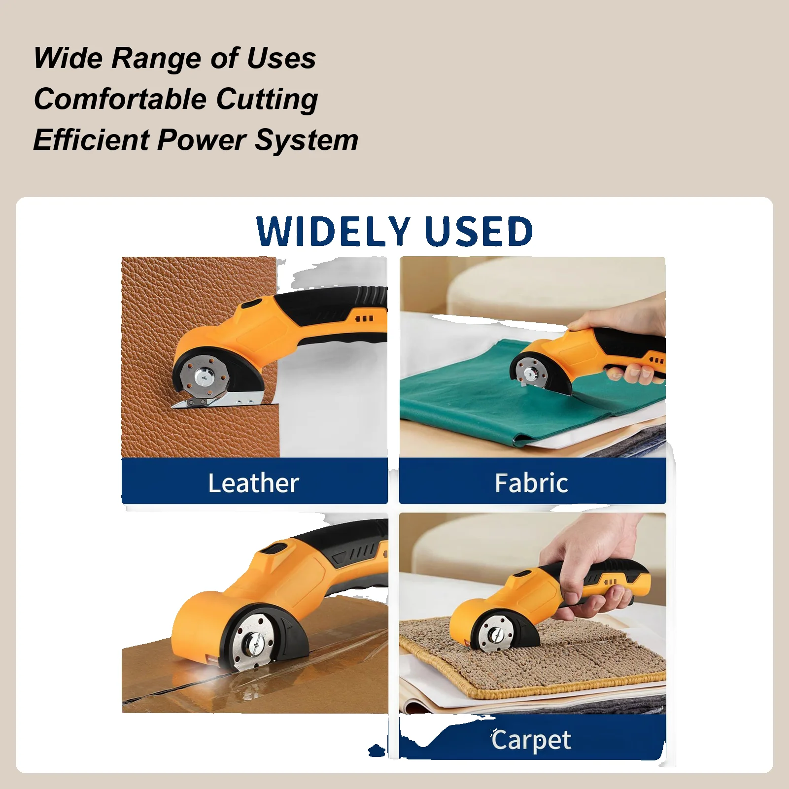 

Электрические ножницы, 320 об/мин, мощный роторный резак с предохранительным замком и светодиодной подсветкой, перезаряжаемые роторные электрические ножницы для ткани