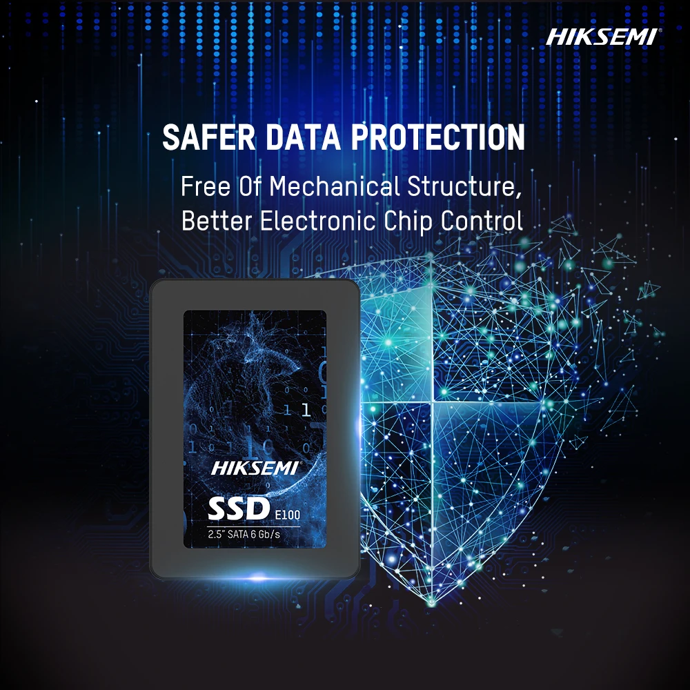 HIKSTORAGE E100 Series SATA SSD with 3D NAND Technology, Up to 560MB/s High-Speed Reading & Writing, Compatible with PC/Laptops