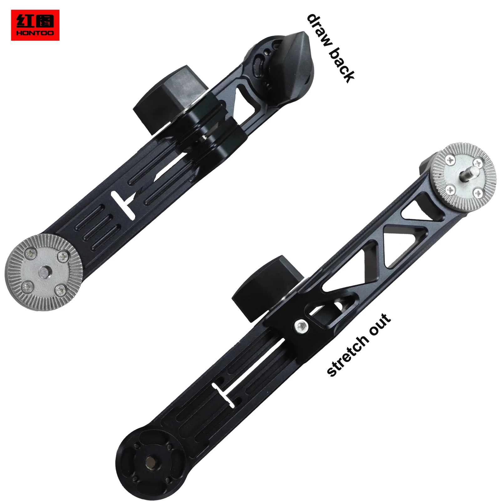 

HONGTOO HONTOO Stretch Retracted Handed Extendable Handle Arm with Arri Standard Advanced Rosette