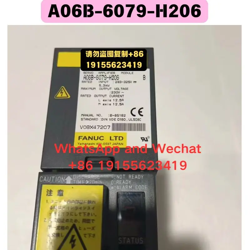 

Б/у драйвер A06B-6079-H206 Функциональный тест ОК Быстрая доставка