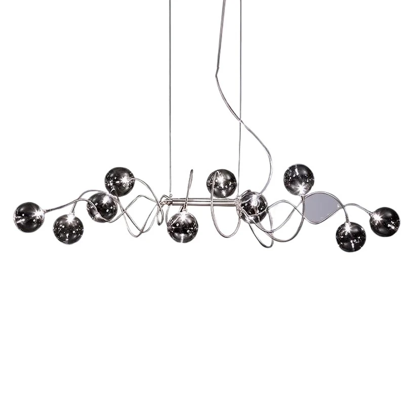 

Nordic modern minimalist style, lamp creative personality and advanced sense, atmospheric living room island bar