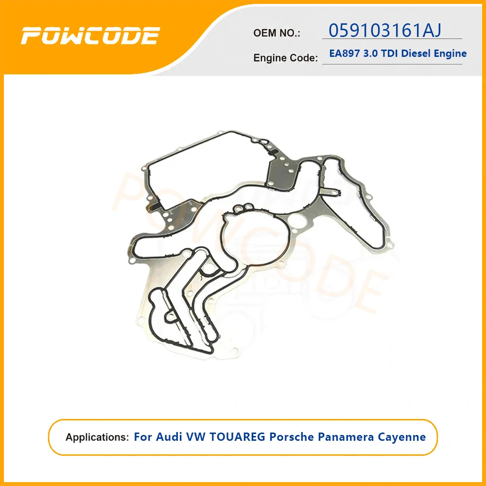 Timing Cover Gasket Lower Front Timing Chain Seal Gasket EA897 3.0 TDI Diesel Engine For Audi VW TOUAREG Porsche 059103161AJ