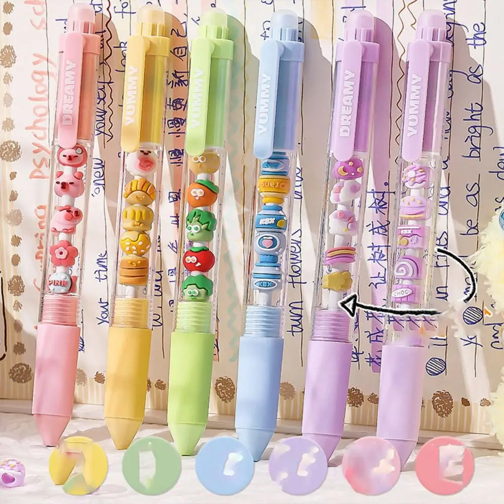 

Ручка гелевая со стираемыми бусинами, подарок для письма, Канцтовары для студентов, в виде панды, цветущей вишни, ручка-нитка «сделай сам» для декомпрессии