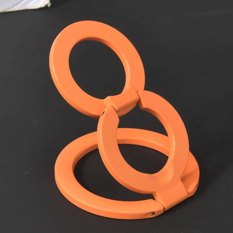

Magnetic Phone Finger Ring Holder Foldable Desktop Stand For Magsafe iPhone 16/15/14/13/12 Pro Max Double-sided Phone Stand