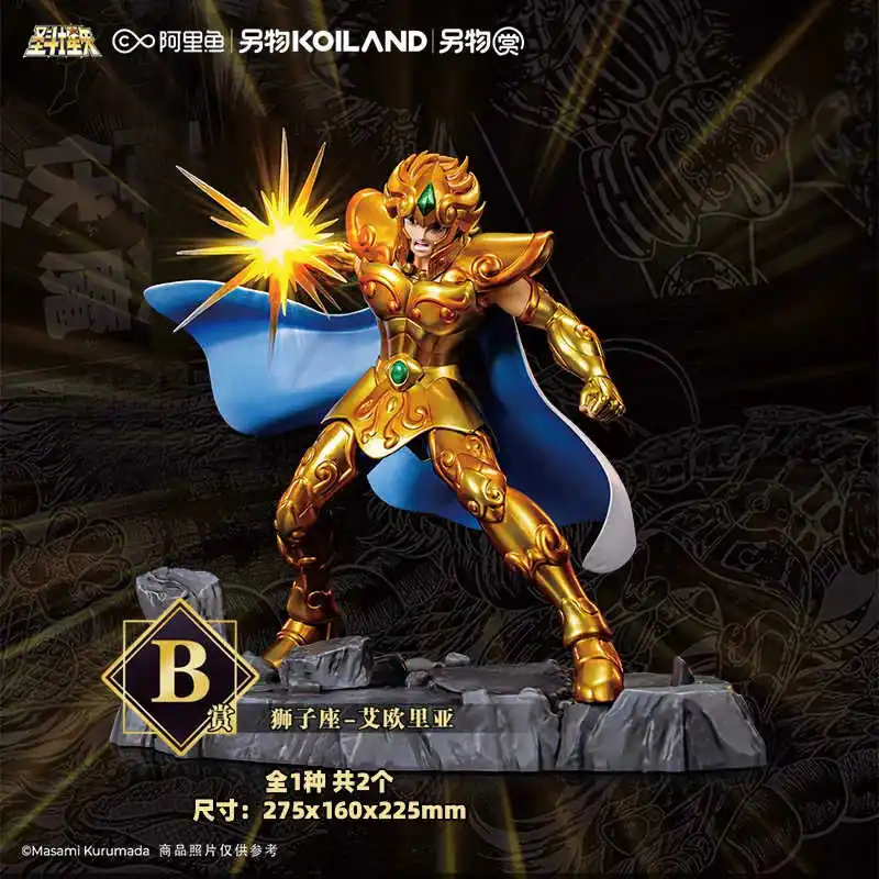 Genuine Bntsh Ichiban Kuji Anime Figure Saint Seiya Virgo Shaka Leo Aiolia Scorpio Milo Pvc Action Figures Model Room Decoration