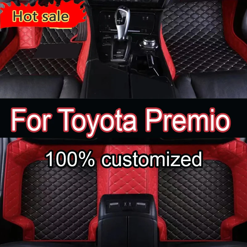 Car Floor Mats For Toyota Premio Allion T260 2007~2020 Waterproof Carpet Luxury Leather Mat Car Accessories Auto Rugs