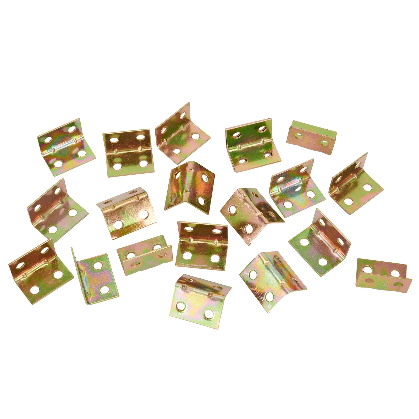 

20pcs 90 Angle Corner Brackets Stainless Steel Corner Wall Fastener Brackets For Sofa Cabinet Wardrob Fixed Furniture Hardware