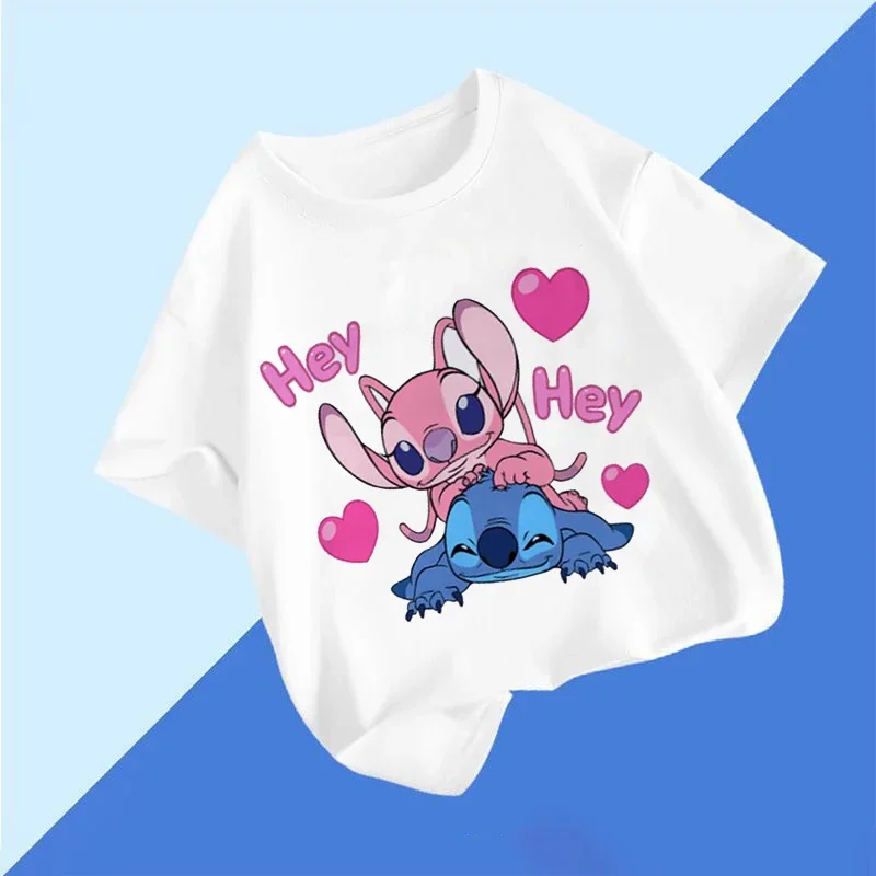 Disney dos desenhos animados ponto impressão camiseta para meninos e meninas, roupas infantis, shorts manga, o-pescoço tops, camisetas, Dropshipping, verão, 1 a 9 anos