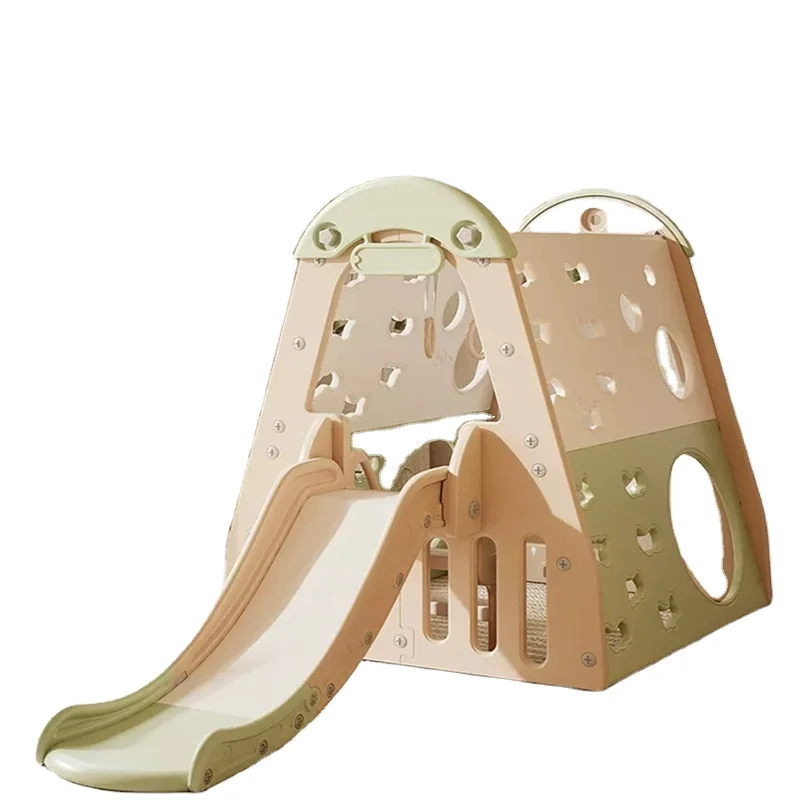 Multifunctional Children's Indoor Slide Baby Swing Combination Toy Home Small Park Playhouse Climbing Frame For Kids