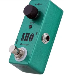 MoskyAudio SHO BOOSTER Pedal Electric Guitar Effect Pedal True Bypass Guitar Parts Green Color Effects Processors DJ Equipment