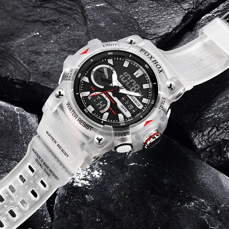 Relogio Masculino LIGE Luminous Men Watch Sport Army Mens Watches Waterproof Dual Display Clock Man Military WristWatch