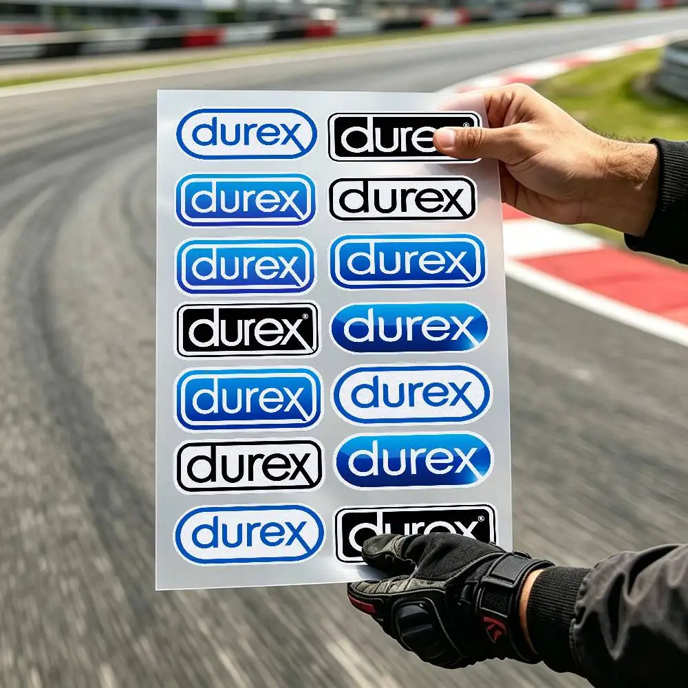 Pleasure Du-Rex Condom Motorcycle Car Stickers bike Racing Decals Waterproof Pegatinas Used for Helmet Fuel Tank Bumper