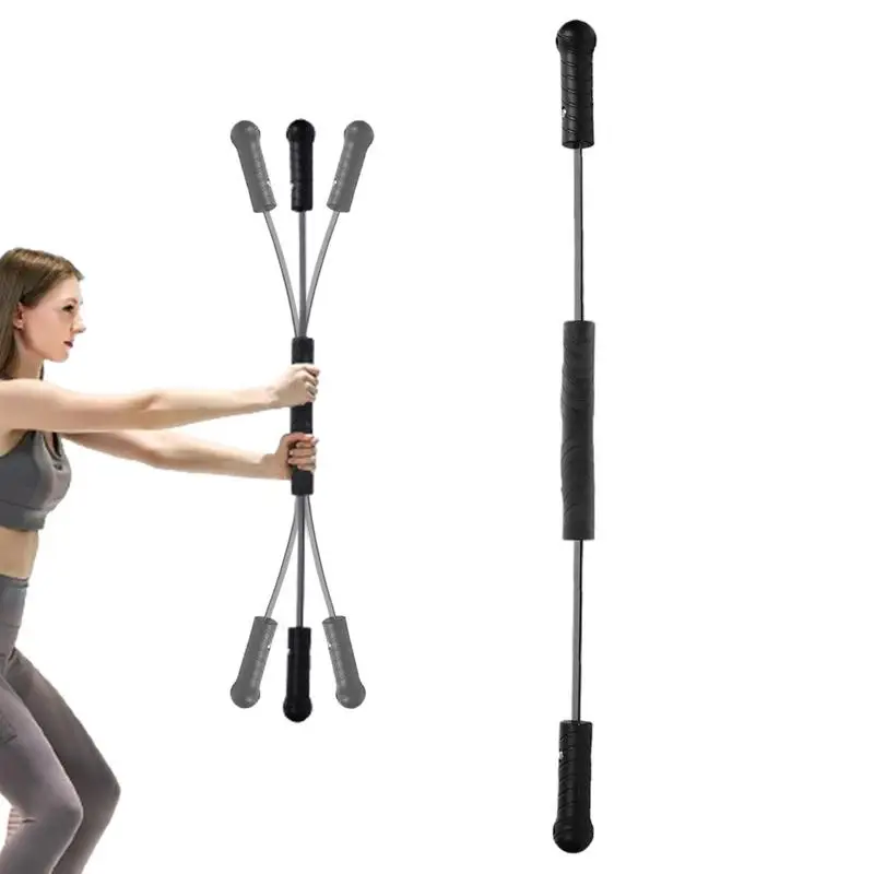 Barra Fitness per allenamento barra di allenamento a vibrazione ad alta frequenza allenamento Power Core Strength Stick attrezzatura per Body Bar