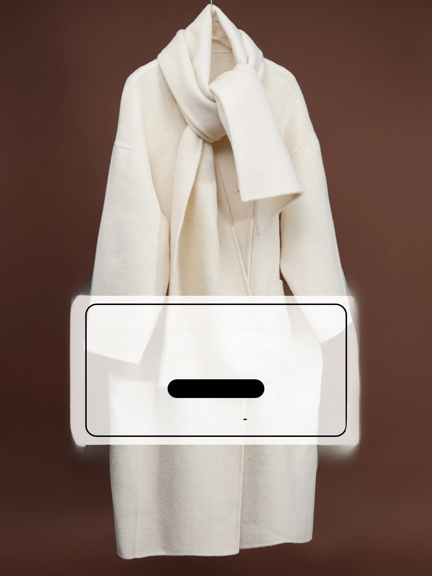 

MIUCO Woolen Quilted Jaet Women's Faion Outerwear Winter Season Sli Coat 00% Other Material Quali Assurance