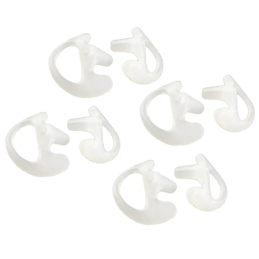 Silicone Walkie Talkie Earmold Earbud Comfortable Replacement Earplug Ear Tips for Acoustic Tube Audio Covert Earpiece