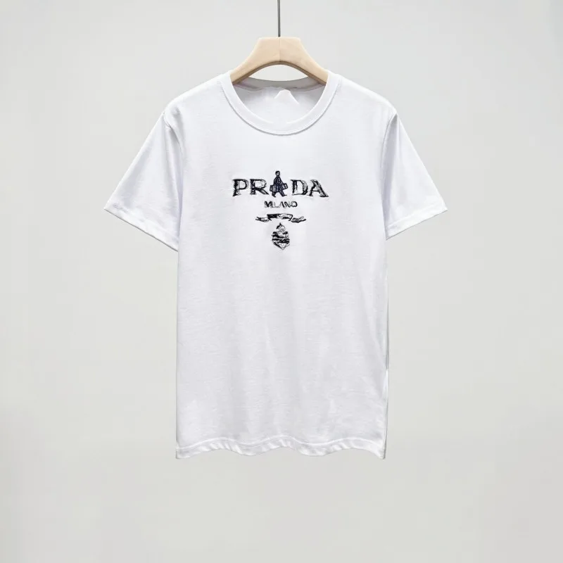

2025 Fashion Trend Luxury Brand High quality Short sleeved T-shirt Summer Men's and Women's Casual High-end Sense