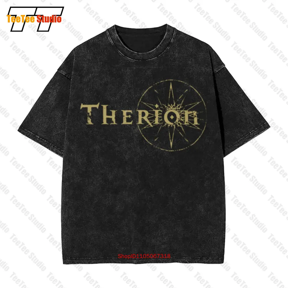 

Винтажная футболка большого размера Therion Distressed Band HXL5