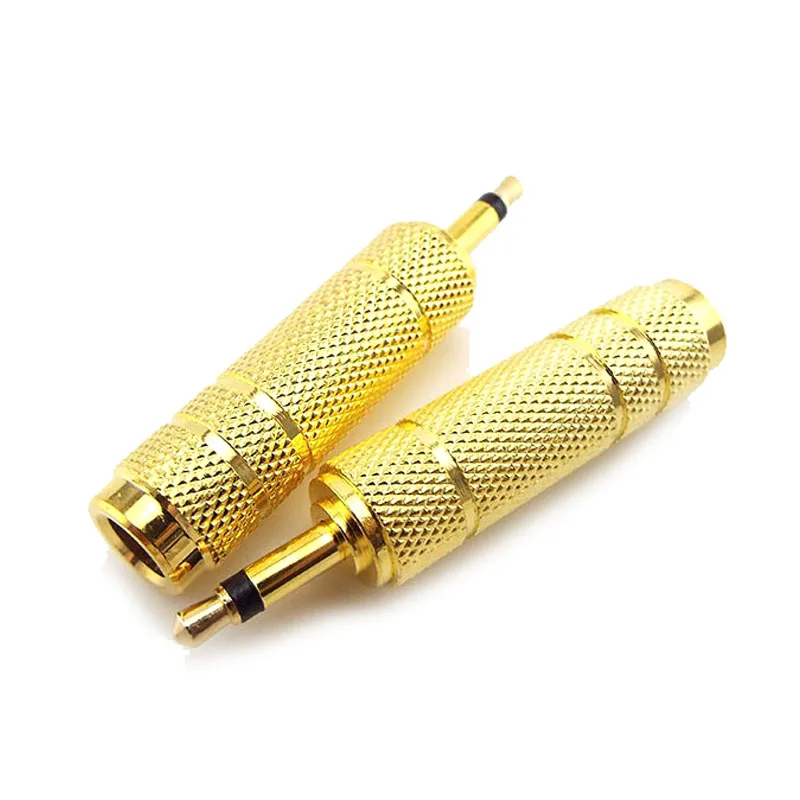 6.5 Mm Socket Female To 3.5 Mm Plug Male Mono Headphone Amplifier Audio Adapter Jack Microphone AUX Converter S1