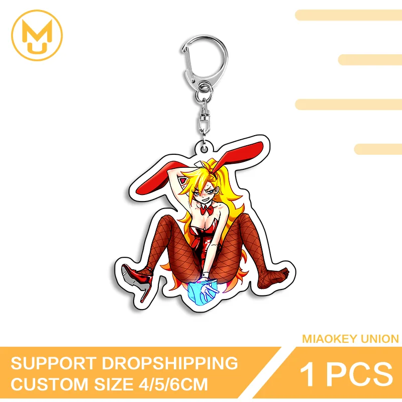 Panty Creative Double Sided Acrylic Keyring Interesting Hot Selling Exquisite Popular Lightweight Charming Key Ring Accessory