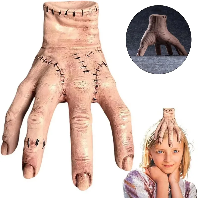 Wednesday Thing Hand Toy From Addams Anime Figure Drama Figurine PVC Statue Model Doll Collectible Room Halloween Decoration Toy