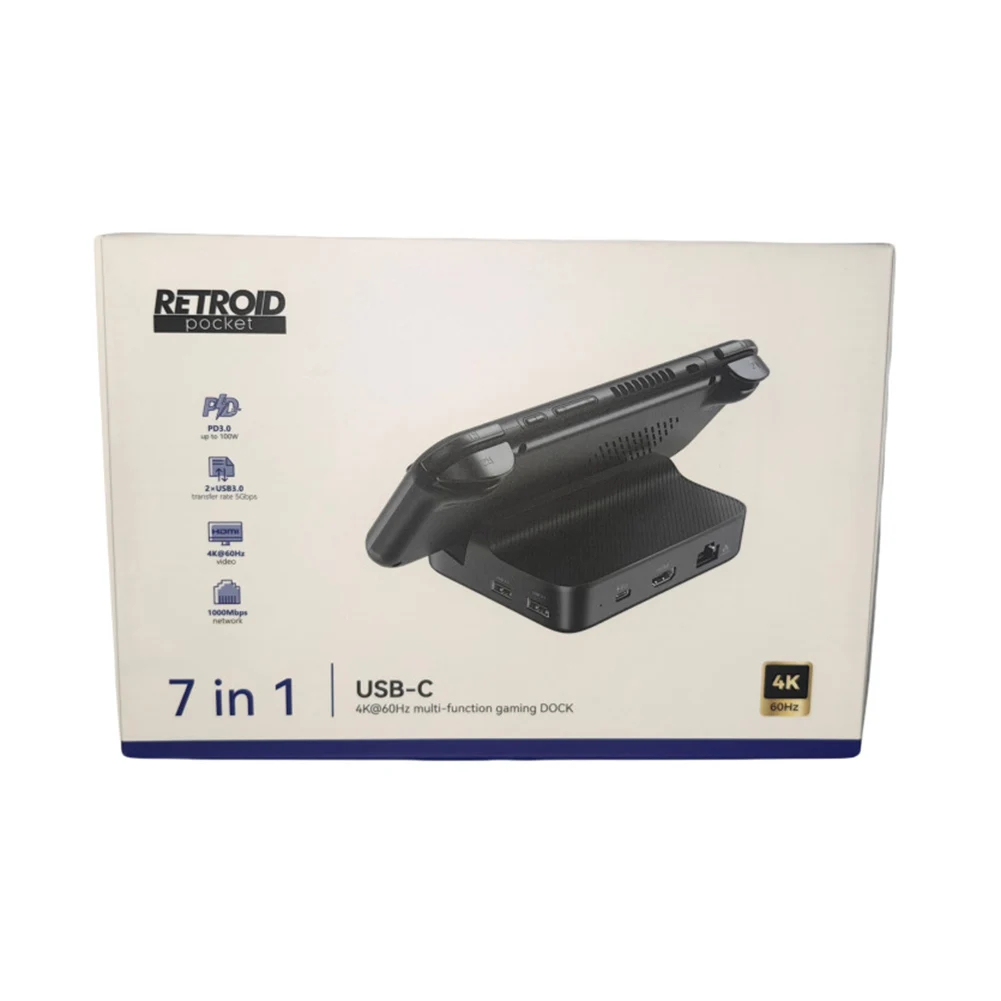 

7-In-1 Charging Dock for Retroid Pocket 5 Docking Station PD Charging HDMI-Compatible Charger Dock Station for RP5 RP4 Pro RP4