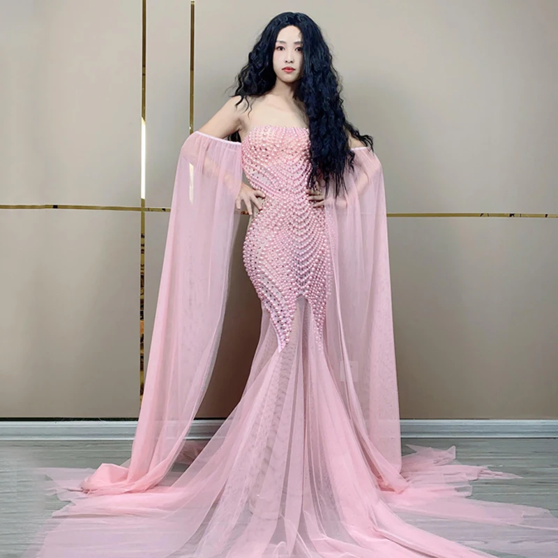 Pink Pearls Rhinest… - image