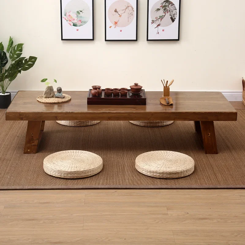 bay window small table solid wood table bedroom sitting low table