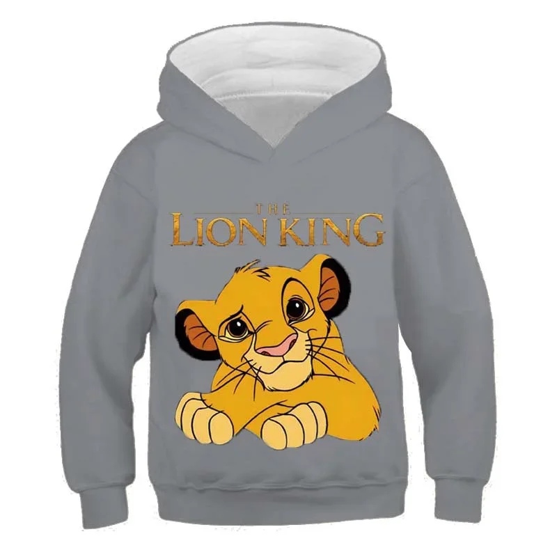 Kids The Lion King Hoodies Clothing Children\'s Cotton Long Sleeves Sweatshirts Clothes Boys And Girls Simba Hooded Tops Costumes