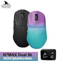 Darmoshark N7 MAX Gaming Mouse Wireless Double 8K PAW3950 Sensor 30K DPI Ergonomic Mouse Optical Micro Motion For Esports Gamers