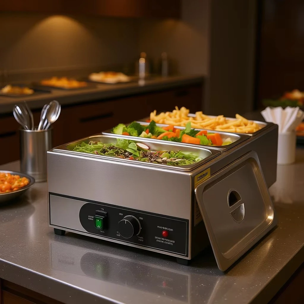 Electric food heater, stainless steel countertop buffet heating equipment
