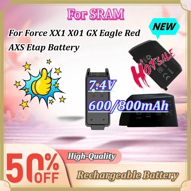 For SRAM Force XX1 X01 GX Eagle Red AXS Etap Battery 7.4V 600/800mAh Li-ion Rechargeable Bike Derailleur Spare Replacement