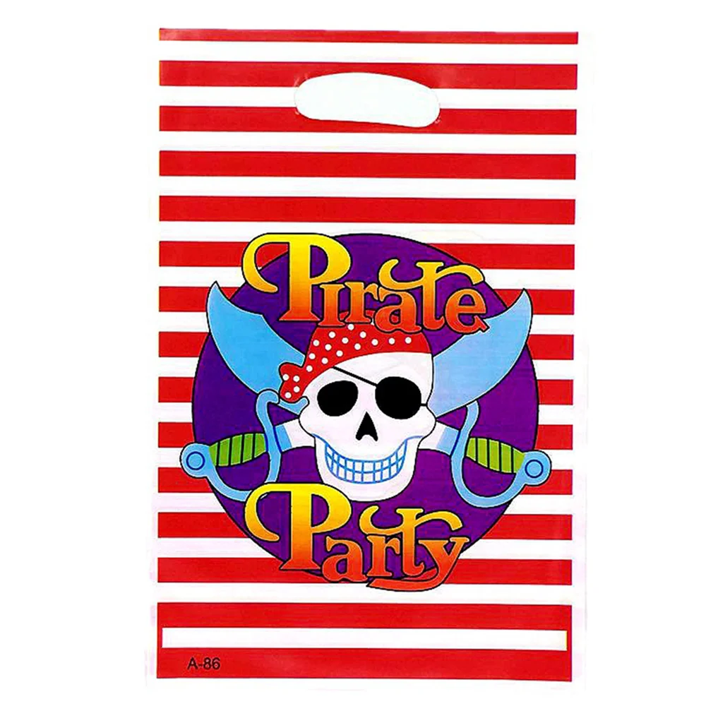 30pcs Pirate Birthday Gift Bags Pirate Themed Party Decorations Cute Goodies Treat Bags for Kids Party Supplies