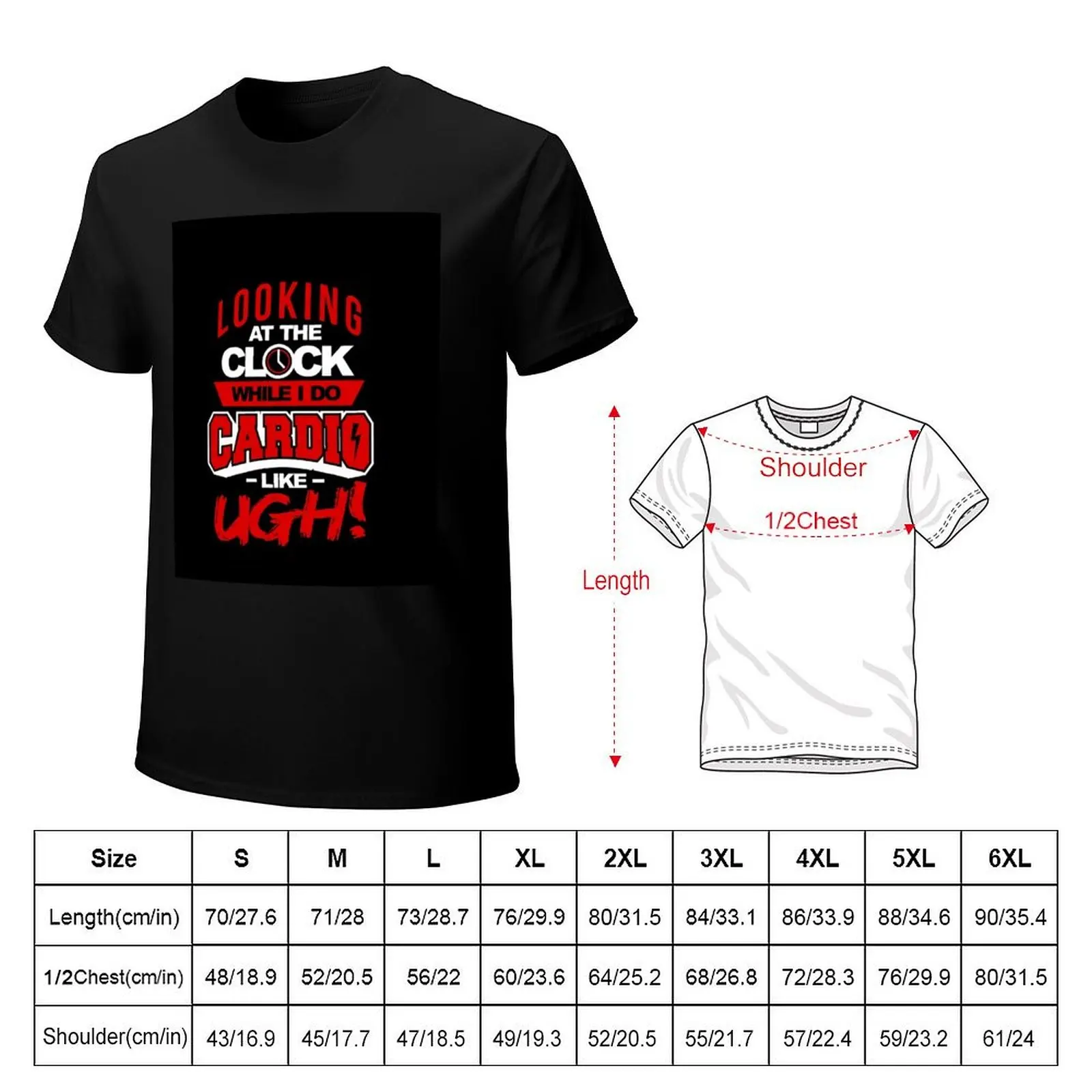 Cardio Clock T-Shirt Lightweight Cooling Short Sleeve Tee