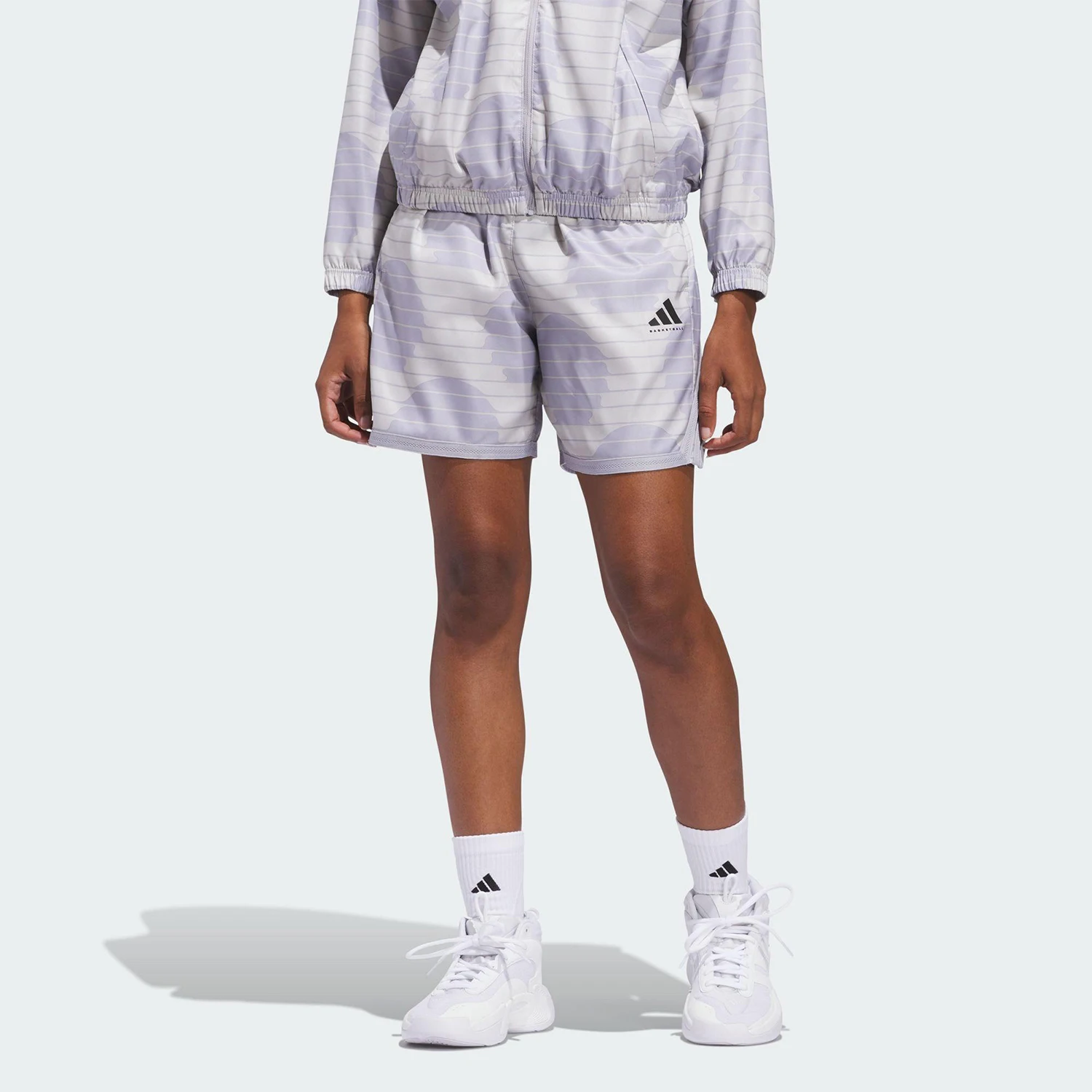 

Женские спортивные дышащие тренировочные шорты Adidas Originals JC5916 Basketball Series