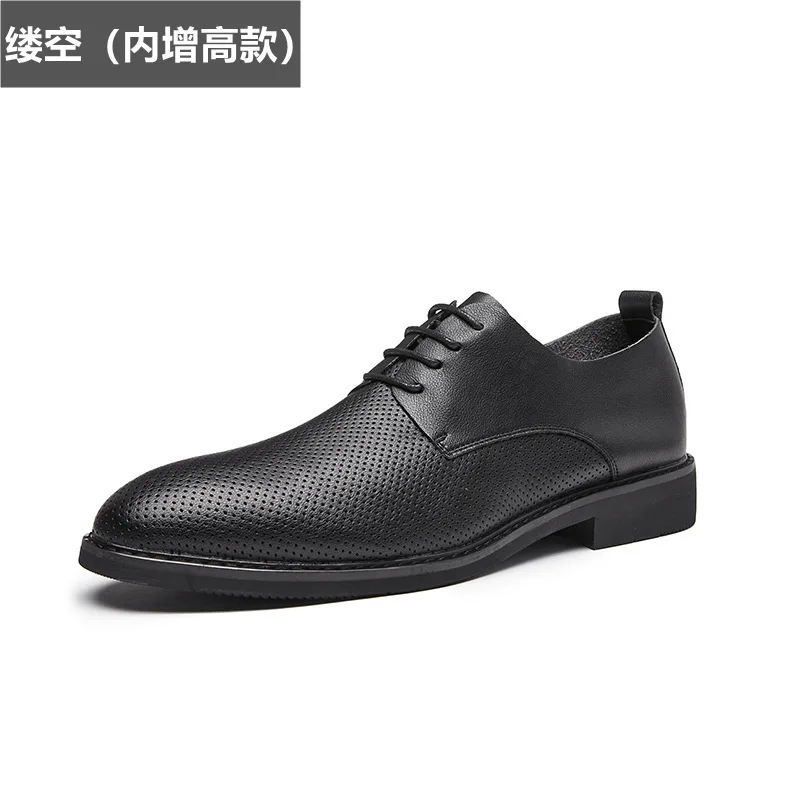 2024 Spring/summer New Formal Leather Casual Business Men's Shoes Youth Comfortable Bottom Single Soft Surface  Shoes  Men Flats