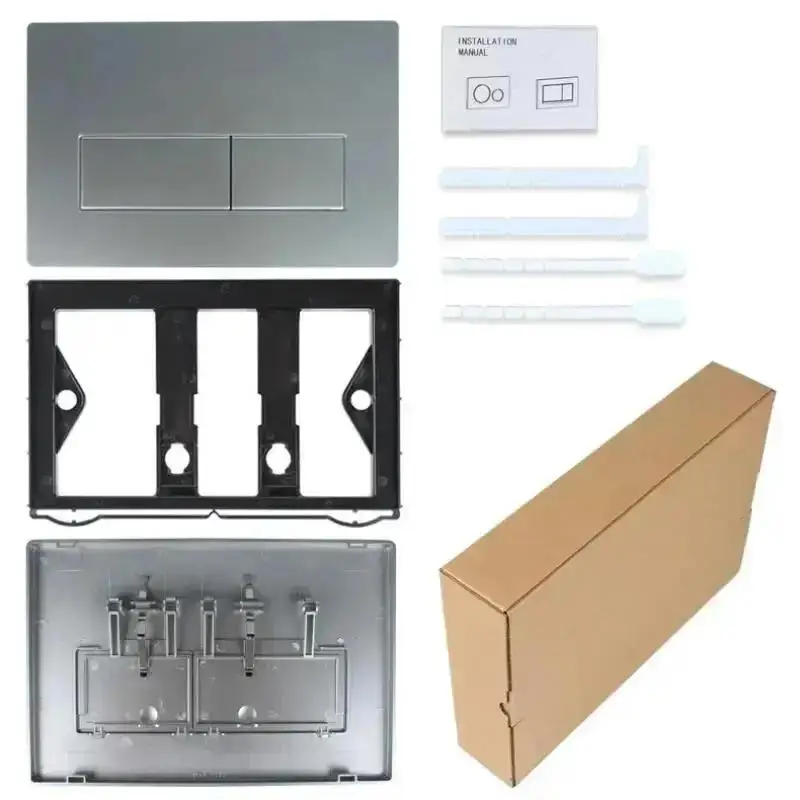 لوحة المحرك المزدوجة التنظيف لمرحاض Geberi SIGMA01 صهريج مخفي مثبت على الحائط خزانات لوحات دافق استبدال جزء #4