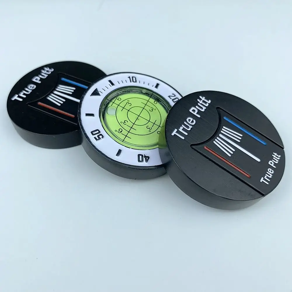 Hoge Precisie Niveau Lezen Bal Marker Afneembare Magnetische Golf Hoed Clip Marker Zwart Rood Golfbal Marker Golfer Gift