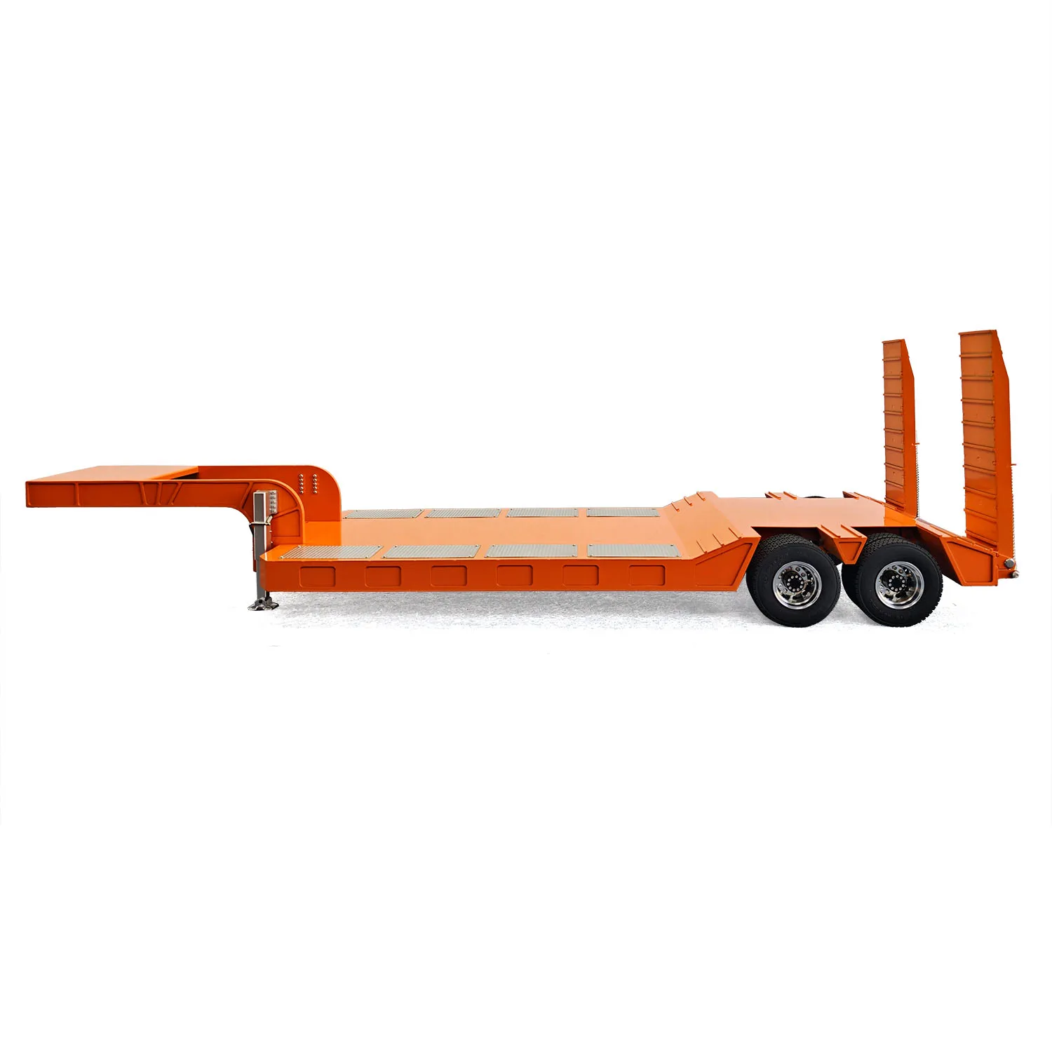 2 Axles Stainless Steel RC Semi Trailer Spring Support Legs Tail Plate for Toys 1/14 DIY Tamiya Remote Control Tractor Truck