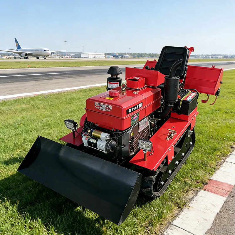 

Customized Multifunctional Mini Tractor Crawler Rotary Tiller Small Cultivator Plowing Machine With Multiple Tools