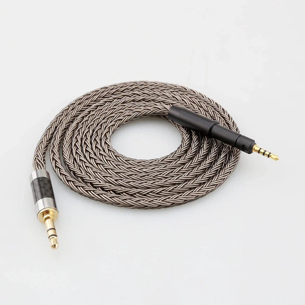 Audiocrast High Quality HIFI 16 Core Grey Silver Plated Earphone Cable For Sennheiser HD599 HD569 HD 560S HD559 hd560s