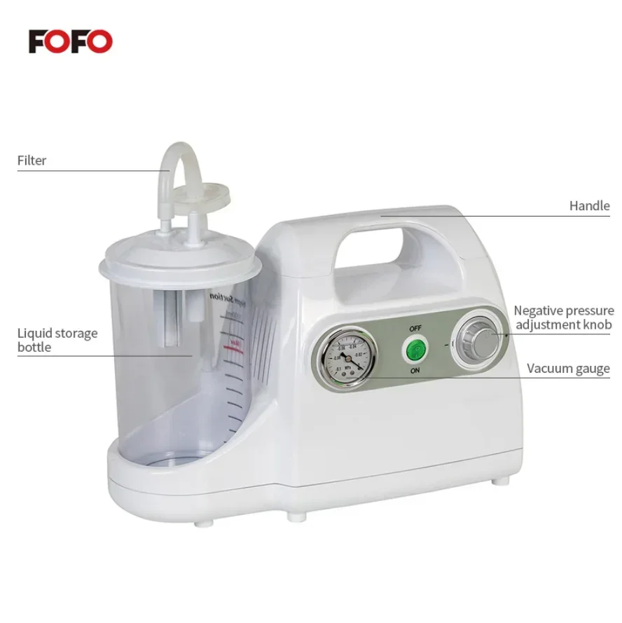 High quality Professional product Low Noise 1000ml Medical Portable suction machin